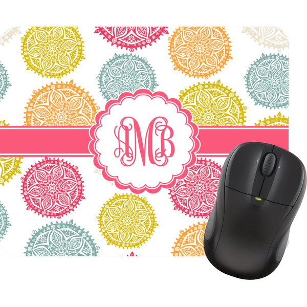 Custom Doily Pattern Rectangular Mouse Pad (Personalized)