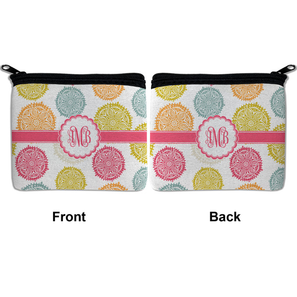 Doily Pattern Neoprene Coin Purse - Front & Back (APPROVAL)