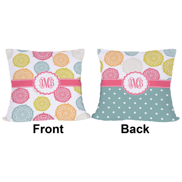 Doily Pattern Outdoor Pillow - 16x16