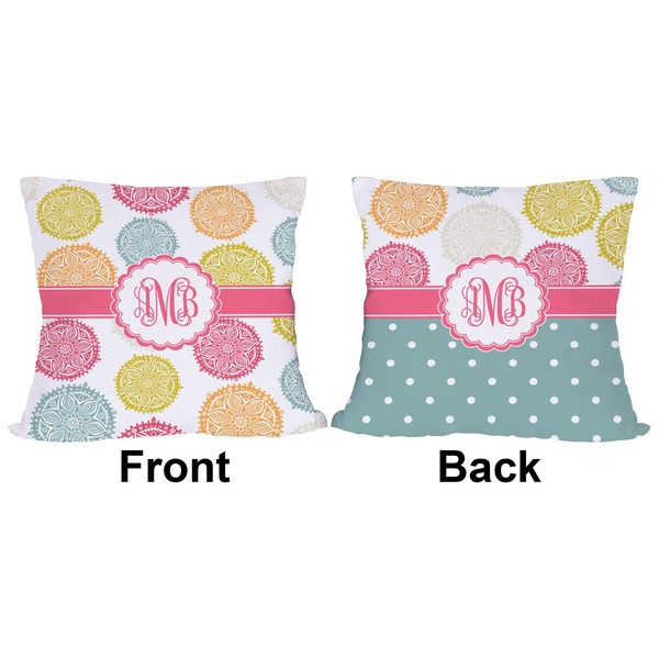 Doily Pattern Outdoor Pillow - 18x18