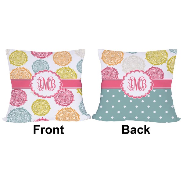 Doily Pattern Outdoor Pillow - 20x20