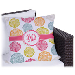 Doily Pattern Outdoor Pillow (Personalized)