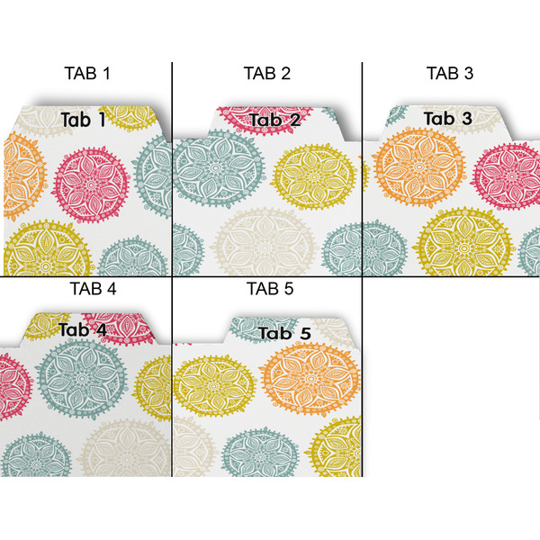 Doily Pattern Page Dividers - Set of 5 - Approval