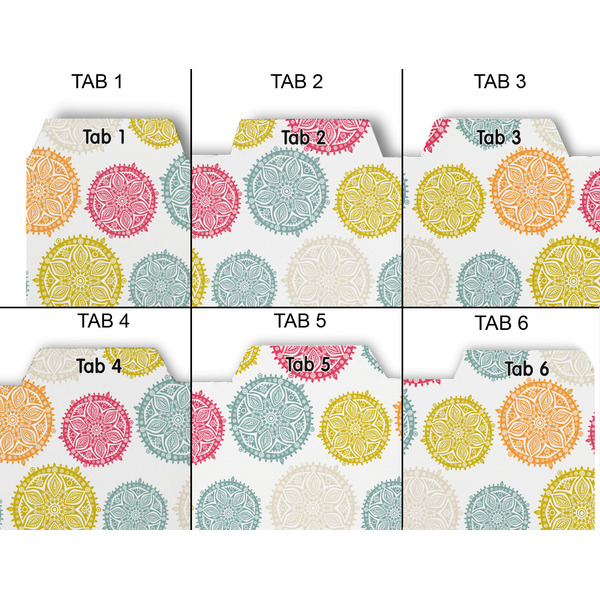 Doily Pattern Page Dividers - Set of 6 - Approval