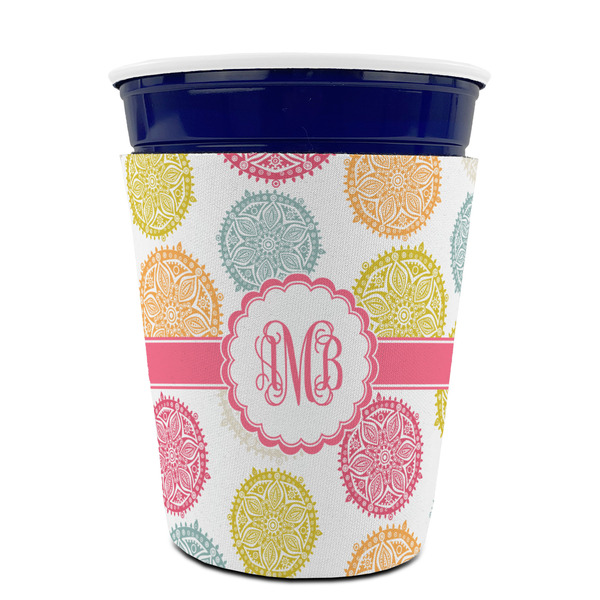 Doily Pattern Party Cup Sleeves - without bottom - FRONT (on cup)