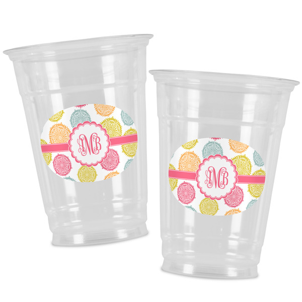 Doily Pattern Party Cups - 16oz - Alt View