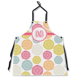 Doily Pattern Apron Without Pockets w/ Monogram