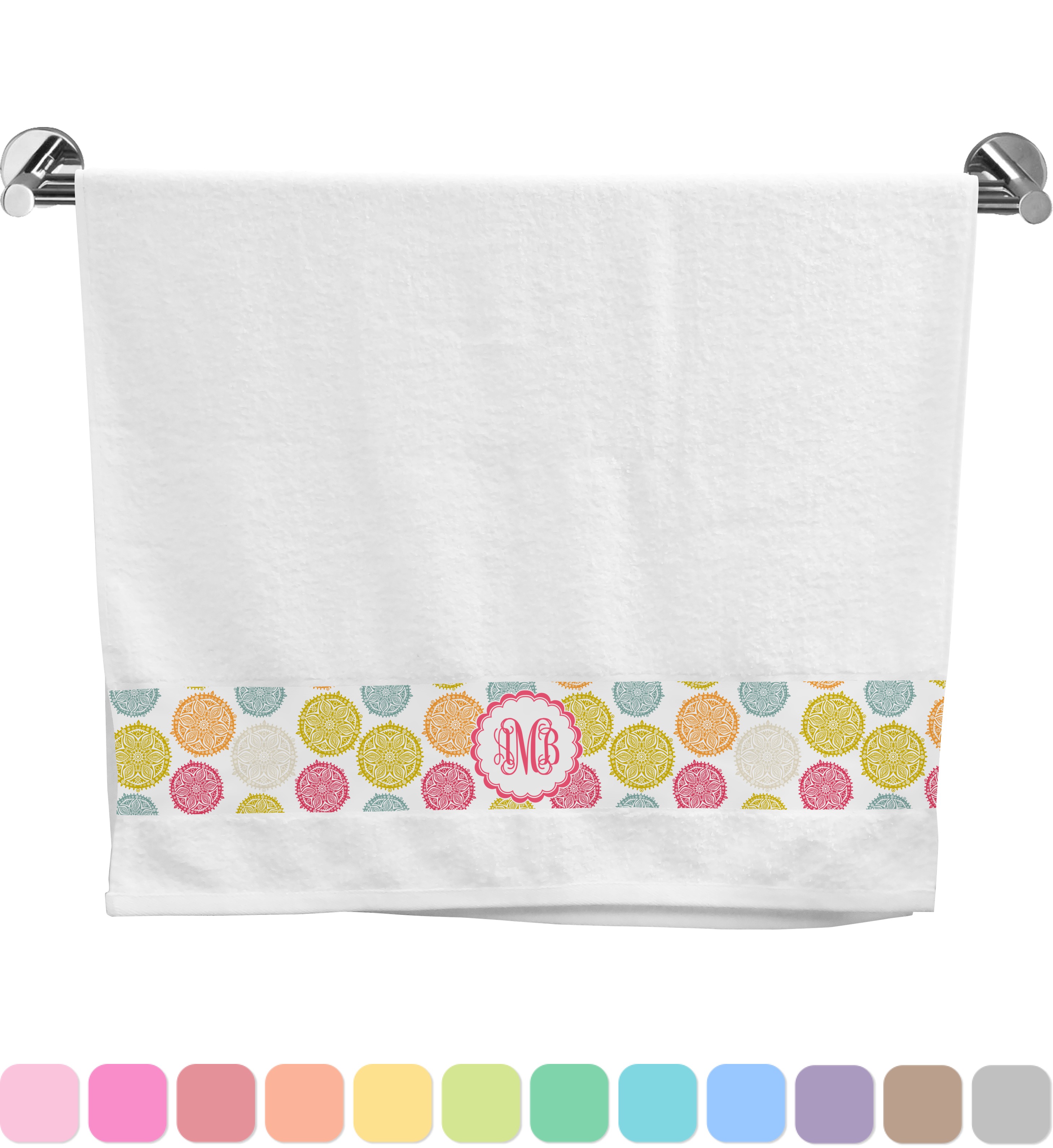 Doily Pattern Bath Towel (Personalized) YouCustomizeIt