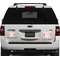 Doily Pattern Personalized Square Car Magnets on Ford Explorer