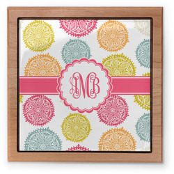 Doily Pattern Pet Urn w/ Monogram