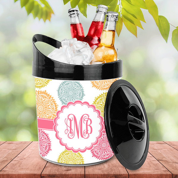 Doily Pattern Plastic Ice Bucket - LIFESTYLE
