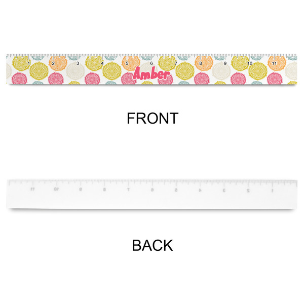 Doily Pattern Plastic Ruler - 12" - APPROVAL