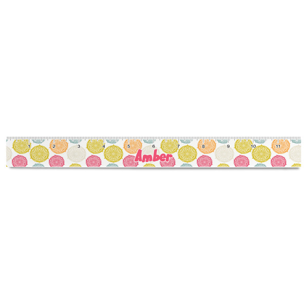 Doily Pattern Plastic Ruler - 12" - FRONT