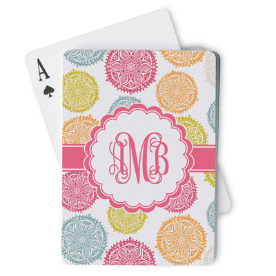 Doily Pattern Playing Cards (Personalized)