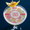 Doily Pattern Printed Drink Topper - XLarge - In Context