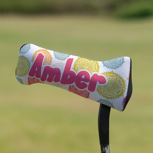 Doily Pattern Putter Cover - On Putter