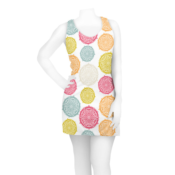 Doily Pattern Racerback Dress - On Model - Front