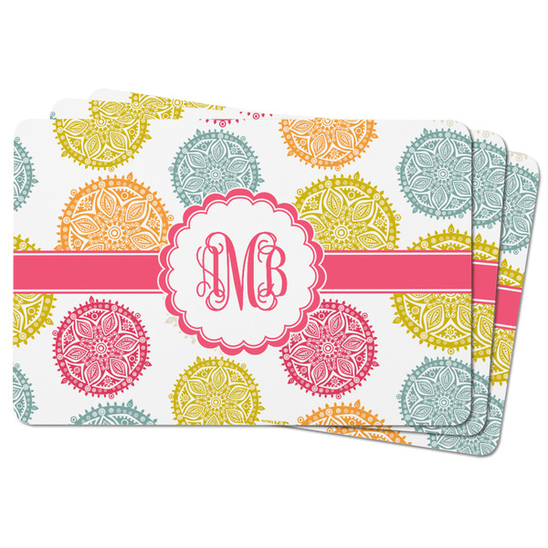 Doily Pattern Rectangular Fridge Magnet - THREE