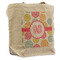 Doily Pattern Reusable Cotton Grocery Bag - Front View