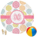 Doily Pattern Round Beach Towel (Personalized)