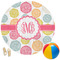 Doily Pattern Round Beach Towel (Personalized)