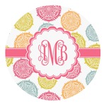 Doily Pattern Round Decal (Personalized)