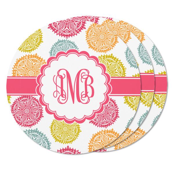 Doily Pattern Round Fridge Magnet - THREE
