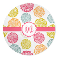 Doily Pattern 5' Round Indoor Area Rug (Personalized)