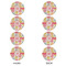 Doily Pattern Round Linen Placemats - APPROVAL Set of 4 (double sided)