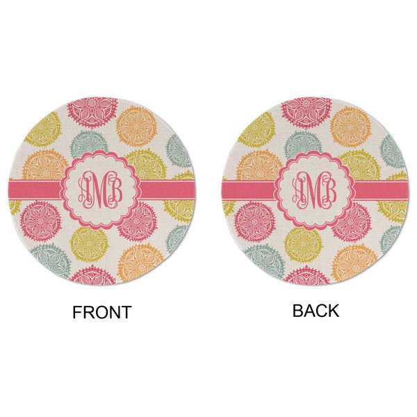 Doily Pattern Round Linen Placemats - APPROVAL (double sided)