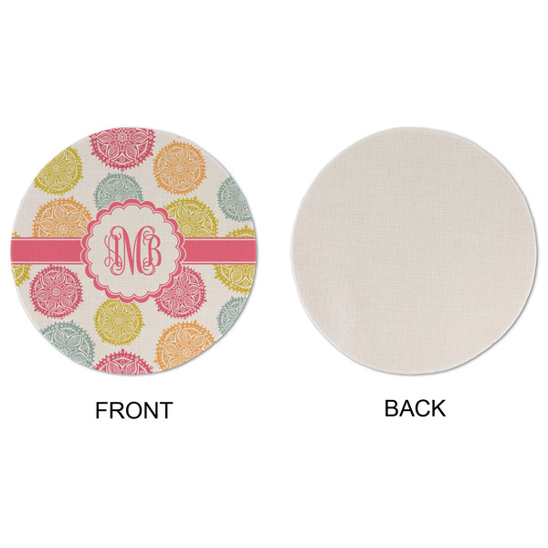 Doily Pattern Round Linen Placemats - APPROVAL (single sided)