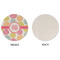 Doily Pattern Round Linen Placemats - APPROVAL (single sided)