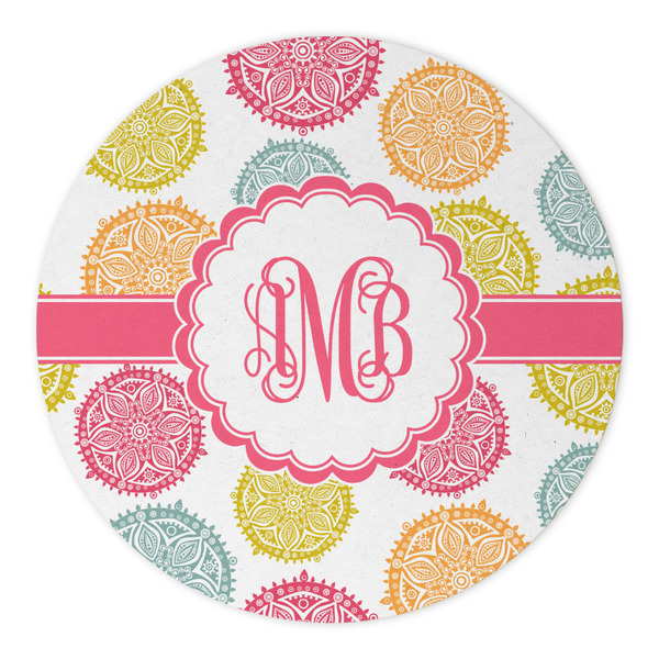 Doily Pattern Round Paper Coaster - Approval