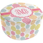 Doily Pattern Round Pouf Ottoman (Personalized)