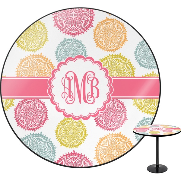 Custom Doily Pattern Round Table - 24" (Personalized)