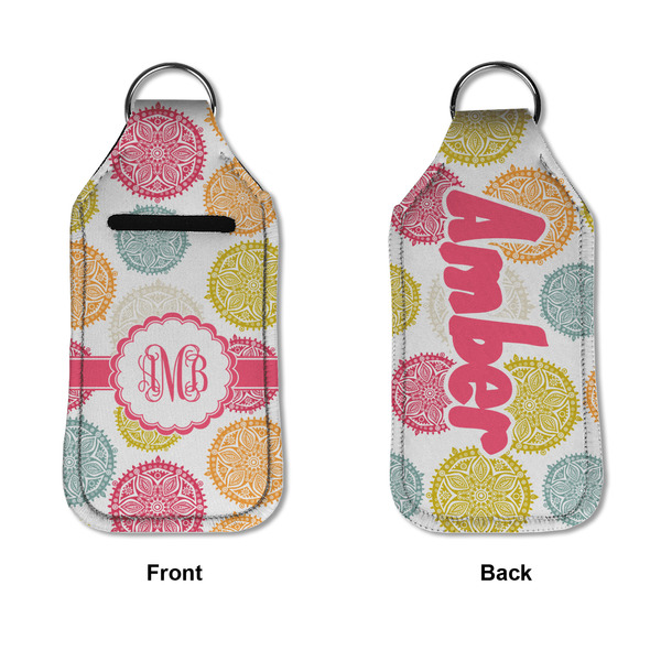 Doily Pattern Sanitizer Holder Keychain - Large APPROVAL (Flat)