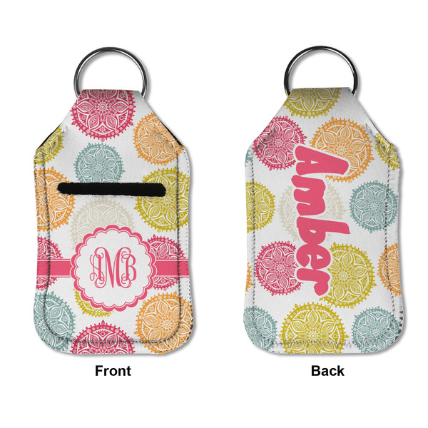 Doily Pattern Sanitizer Holder Keychain - Small APPROVAL (Flat)