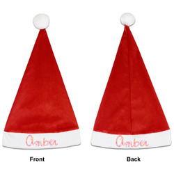 Doily Pattern Santa Hat - Front & Back (Personalized)