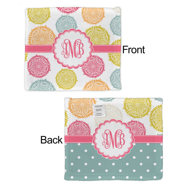 Doily Pattern Security Blanket - Front & Back View