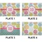 Doily Pattern Set of Rectangular Appetizer / Dessert Plates (Approval)
