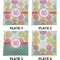 Doily Pattern Set of Square Dinner Plates (Approval)