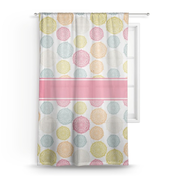 Custom Doily Pattern Sheer Curtain - 50"x84"