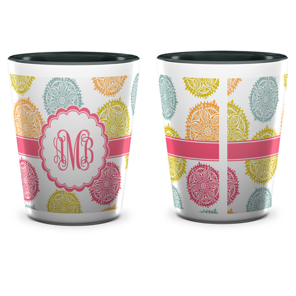 Doily Pattern Shot Glass - Two Tone - APPROVAL