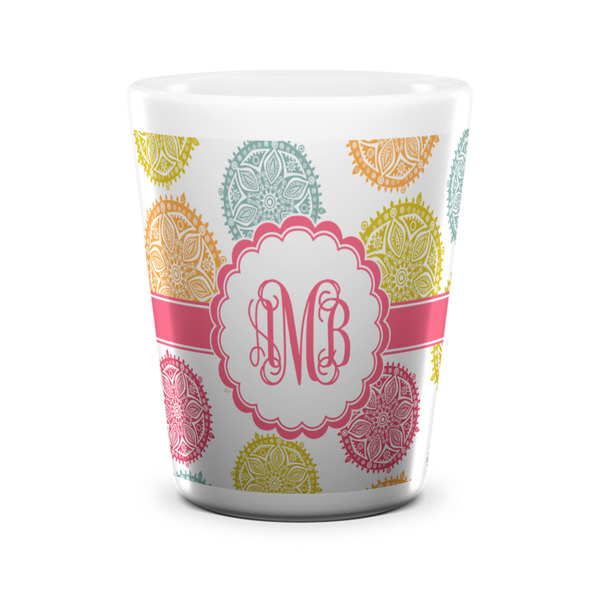 Doily Pattern Shot Glass - White - FRONT