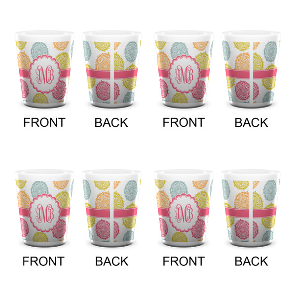 Doily Pattern Shot Glass - White - Set of 4 - APPROVAL