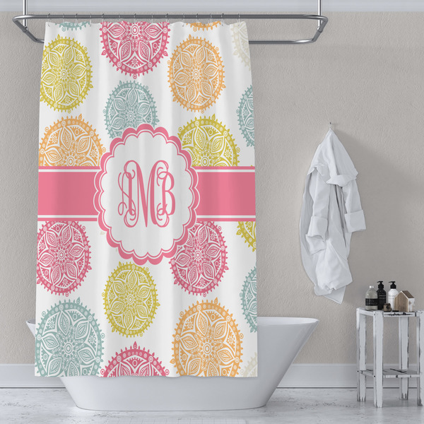 Doily Pattern Shower Curtain Lifestyle