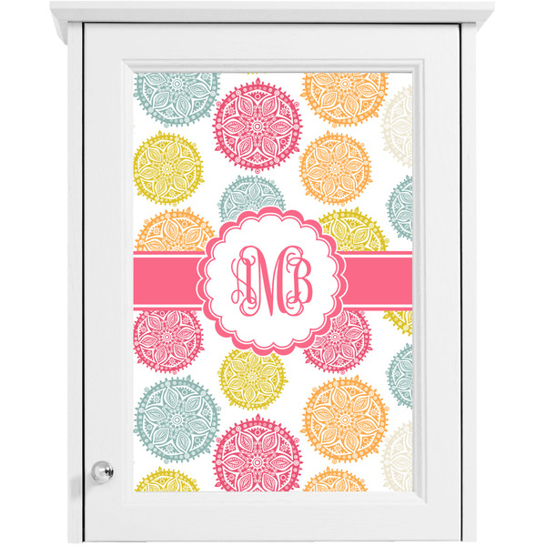 Doily Pattern Single White Cabinet Decal