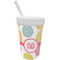 Doily Pattern Sippy Cup with Straw (Personalized)