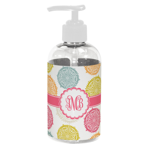 Doily Pattern Small Liquid Dispenser (8 oz) - White