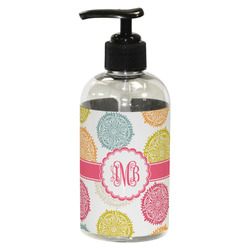 Doily Pattern Plastic Soap / Lotion Dispenser (8 oz - Small - Black) (Personalized)